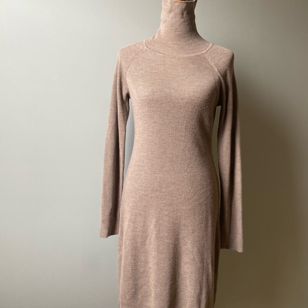 garnet hill turtleneck sweater dress small.

Merino Wool excellent condition.